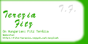 terezia fitz business card